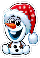 imagens de natal Frozen Olaf com gorro do papai noel7