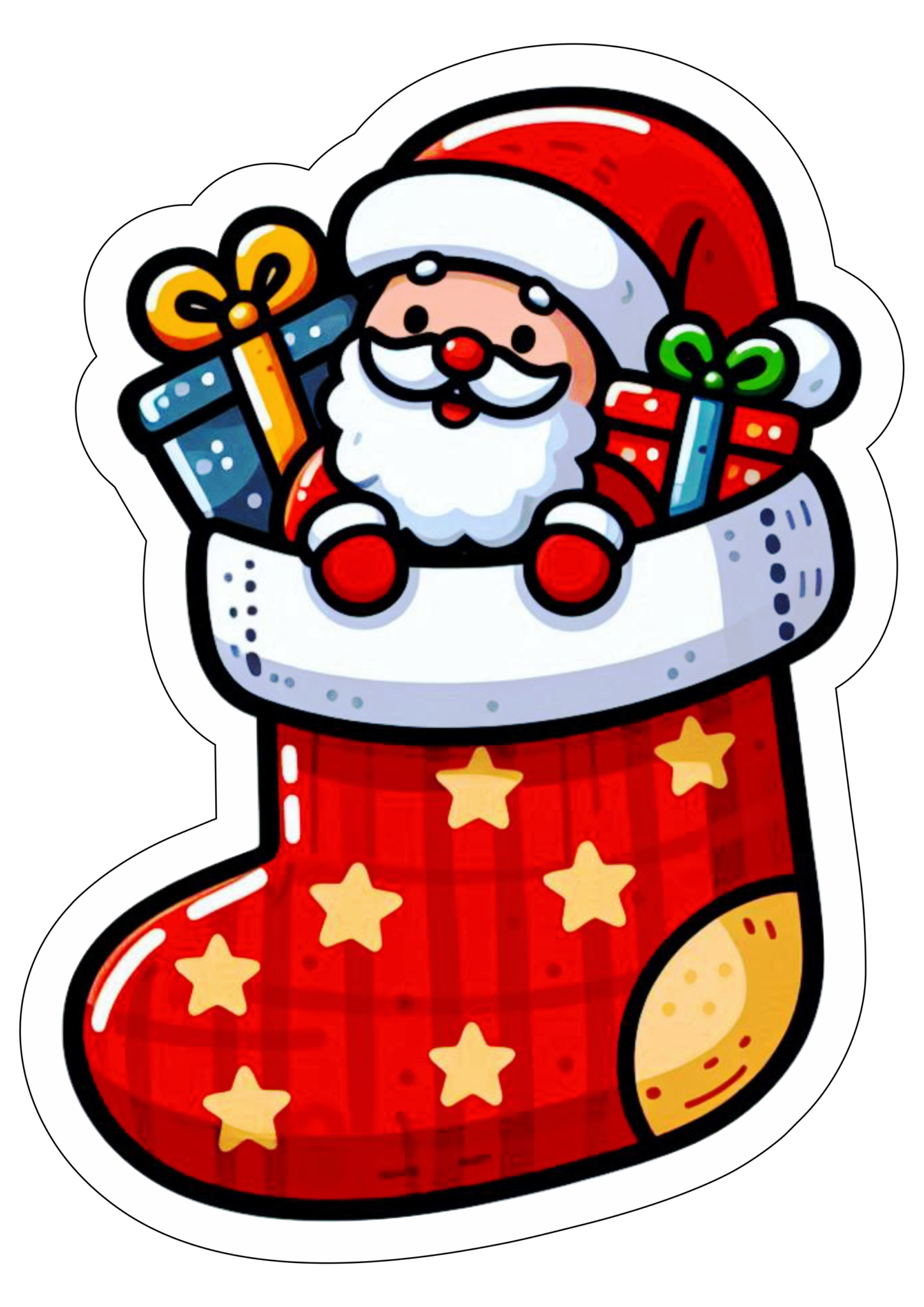 Imagens de natal meia com presentes desenho fofinho fundo transparente ...