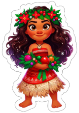 imagens de natal moana com gorro do papai noel7