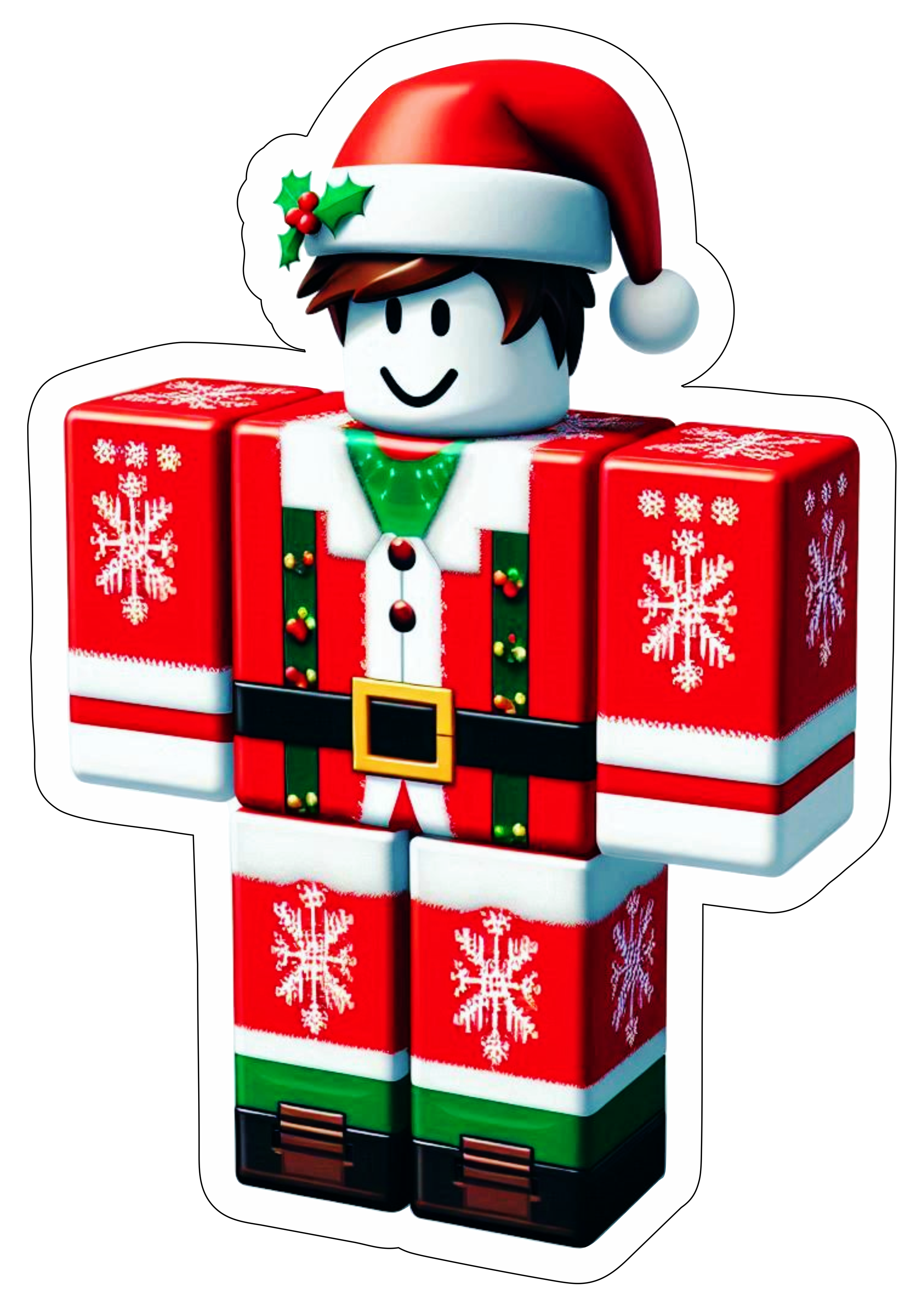 Roblox especial de natal personagem de game fundo transparente ilustração png