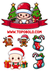 topo de bolo natal baby bebê infantil1