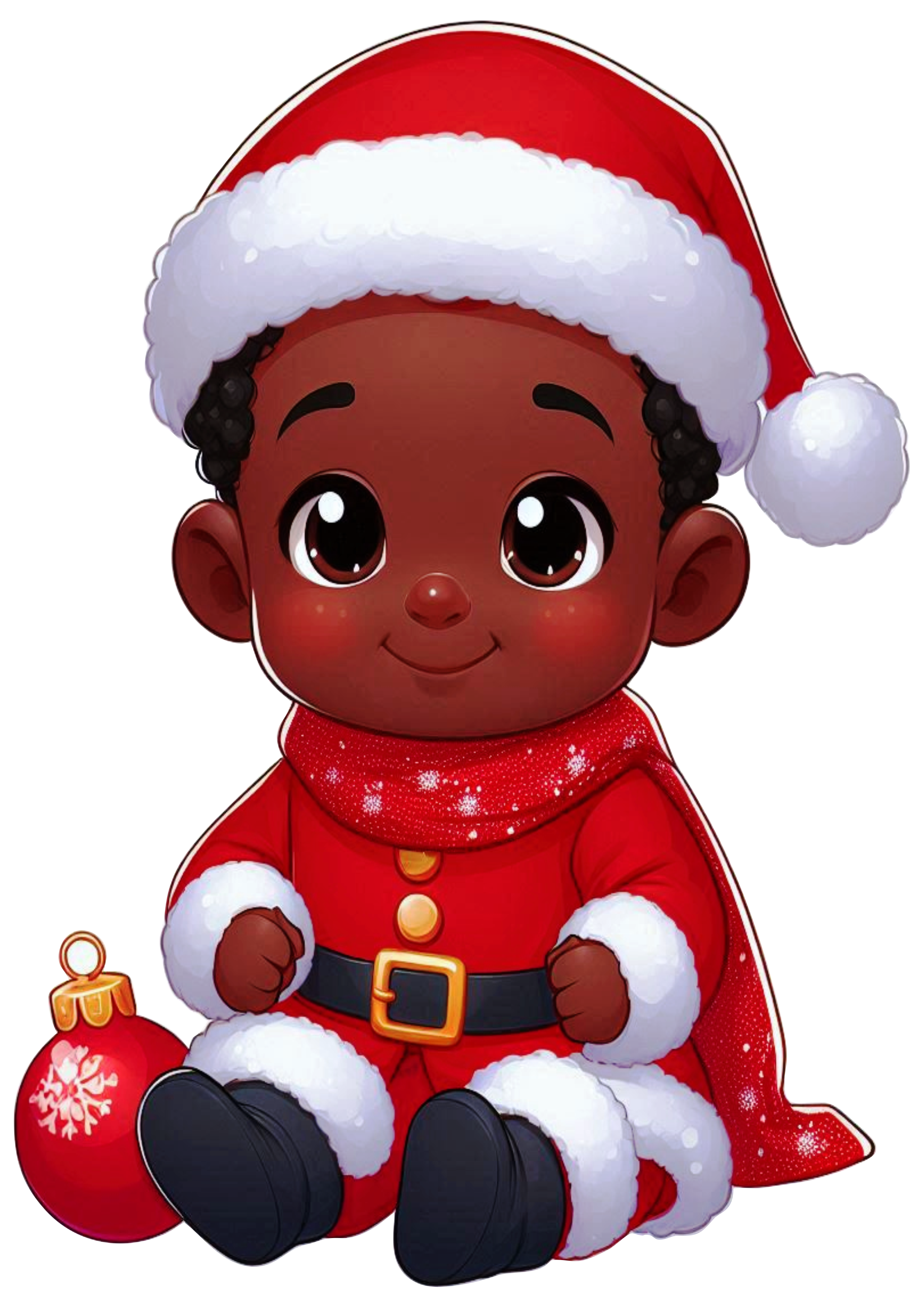 Menino moreninho com roupinha de natal imagem fofinha para imprimir baby png