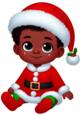 bebê com roupinhas de natal fofinho imagem simples2