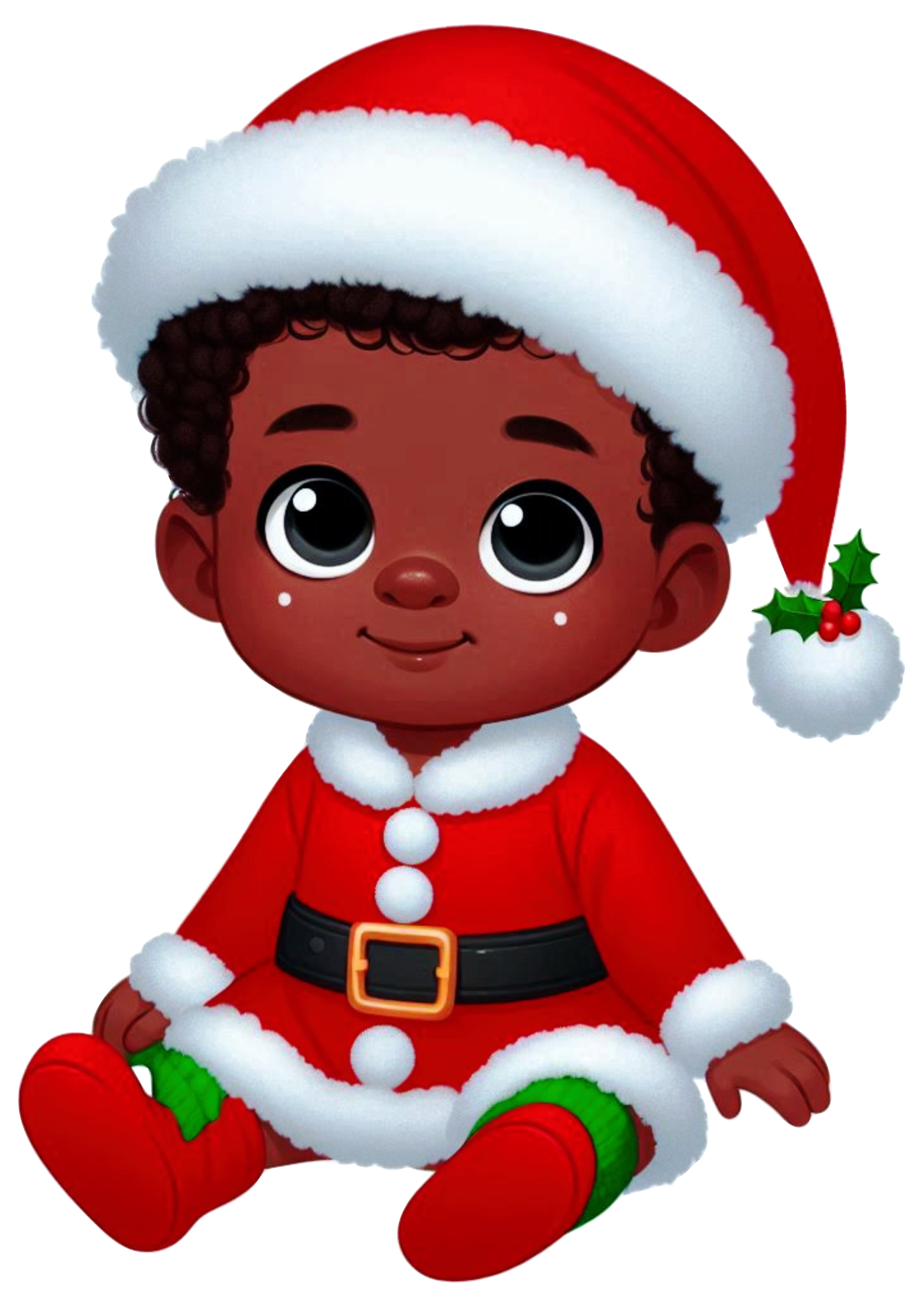 Menino moreninho com roupinha de natal imagem fofinha para imprimir baby bebê png