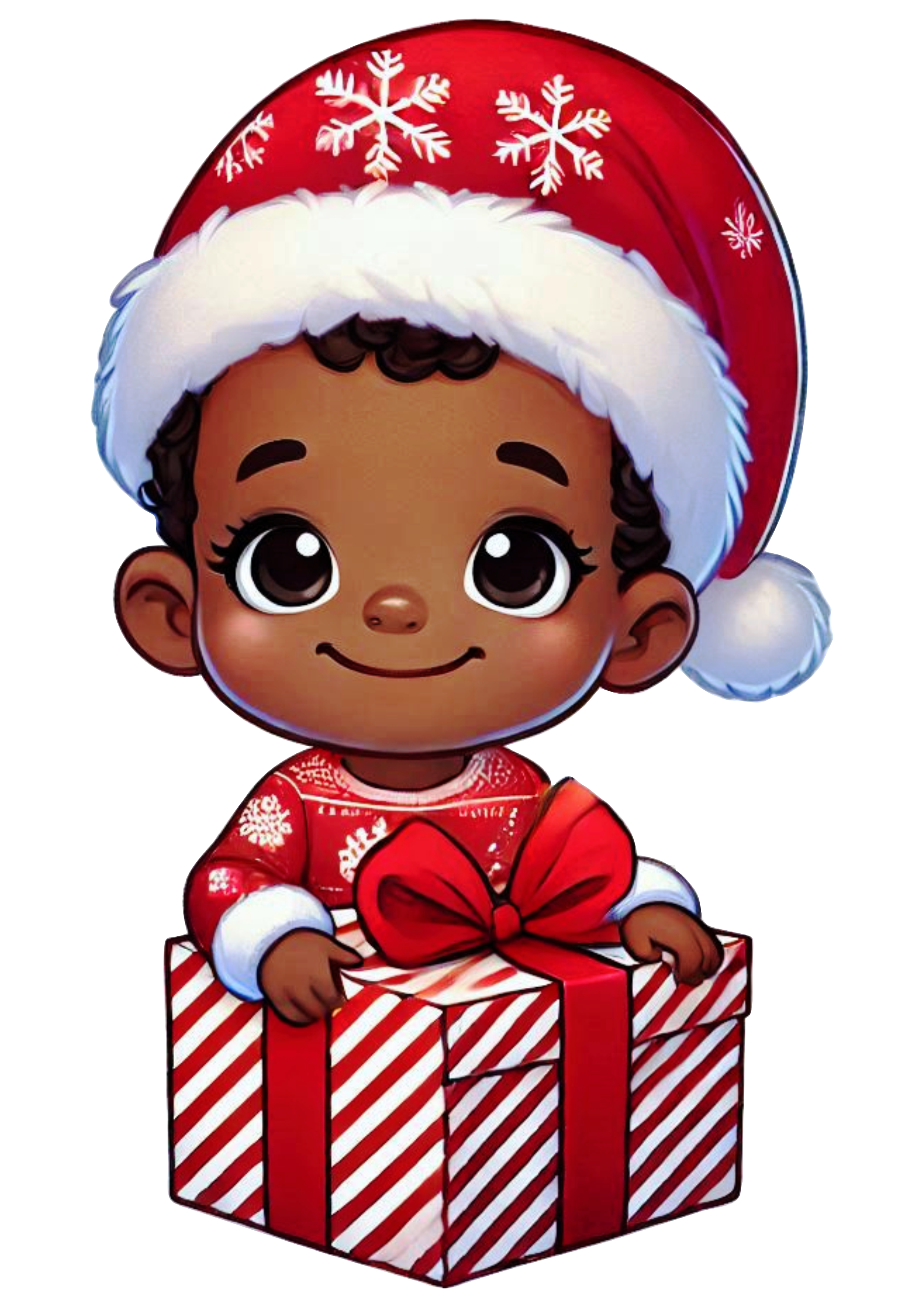 Menino moreninho com roupinha de natal imagem fofinha para imprimir baby bebê criança png