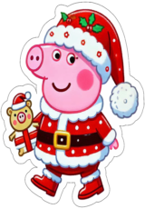 peppa pig imagem de natal