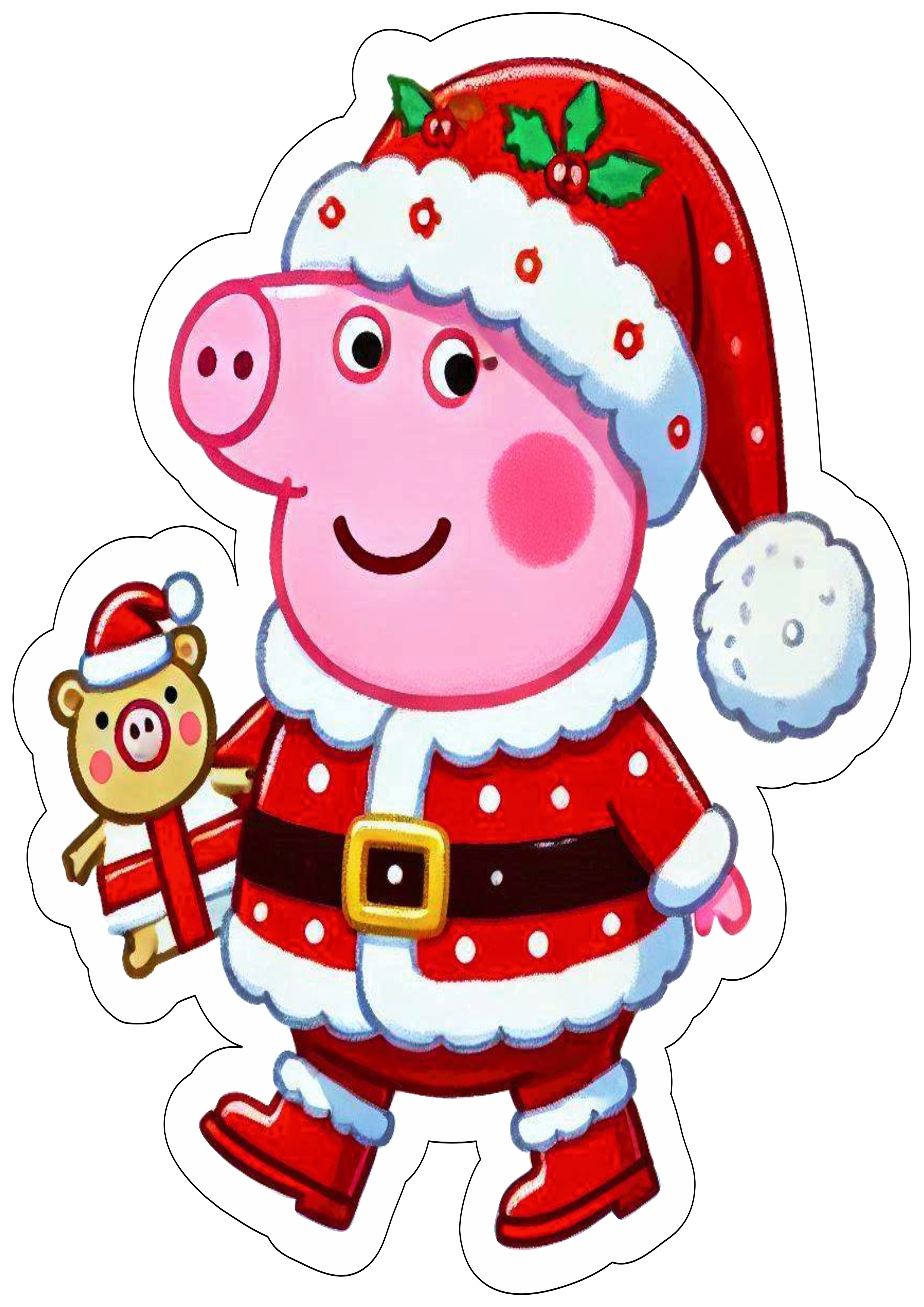 Peppa Pig especial de natal desenho infantil png