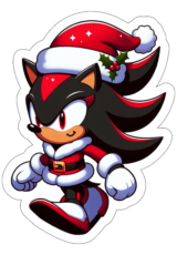 shadow sonic the hedgehog cartoon natal desenho simples2