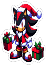 shadow sonic the hedgehog cartoon natal desenho simples3