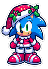 sonic decoração de natal