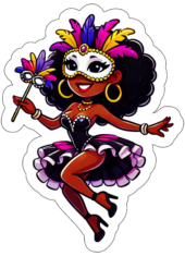 desenho simples de carnaval10