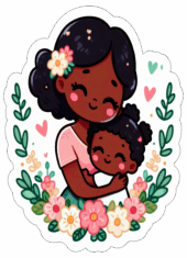dia das mães desenho simples com contorno16