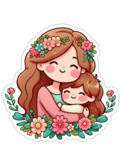 dia das mães desenho simples com contorno2