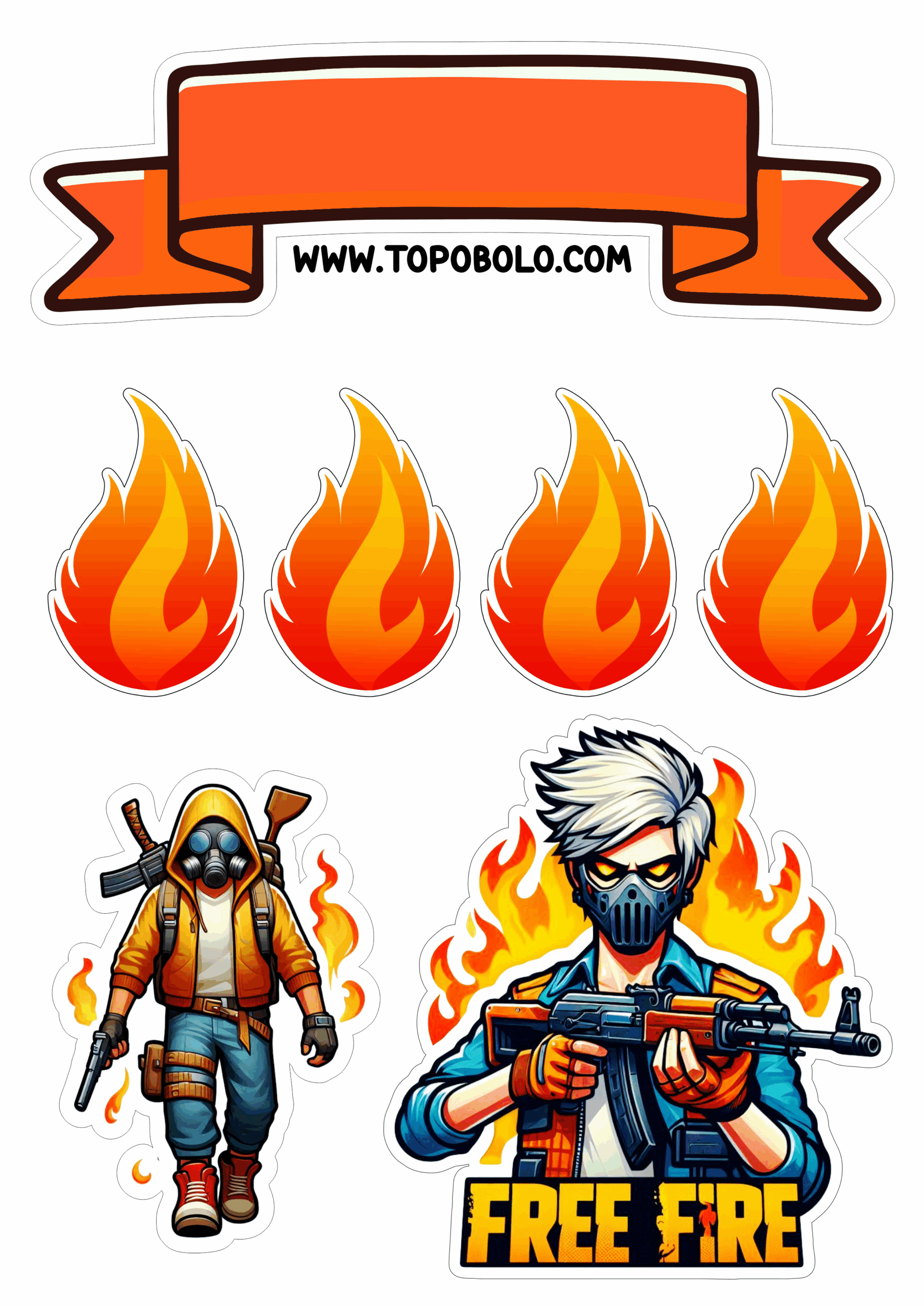 topo de bolo free fire2