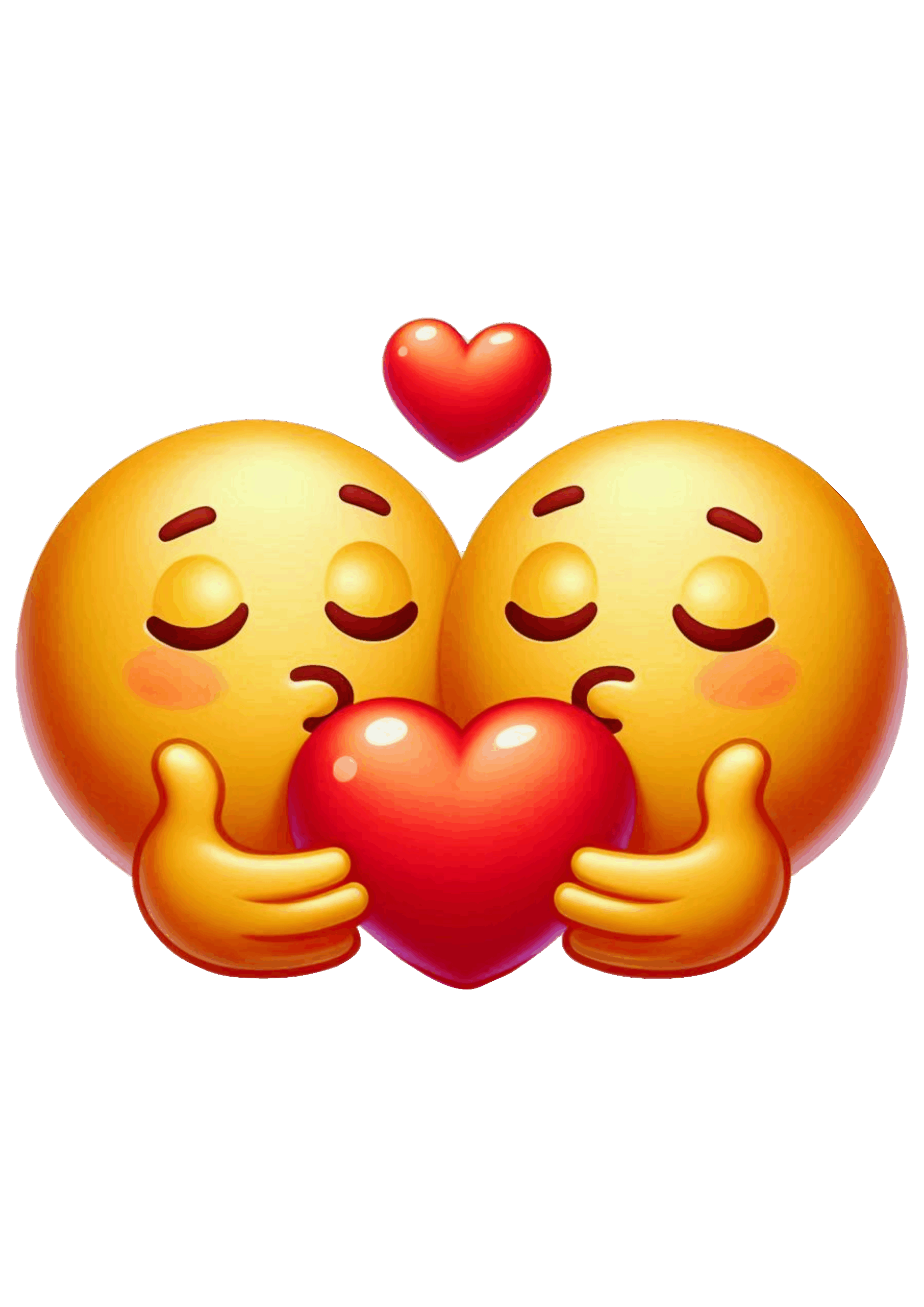 Emojis apaixonados para redes sociais dia dos namorados emoticon whatsapp facebook instagram fundo transparente ilustração png