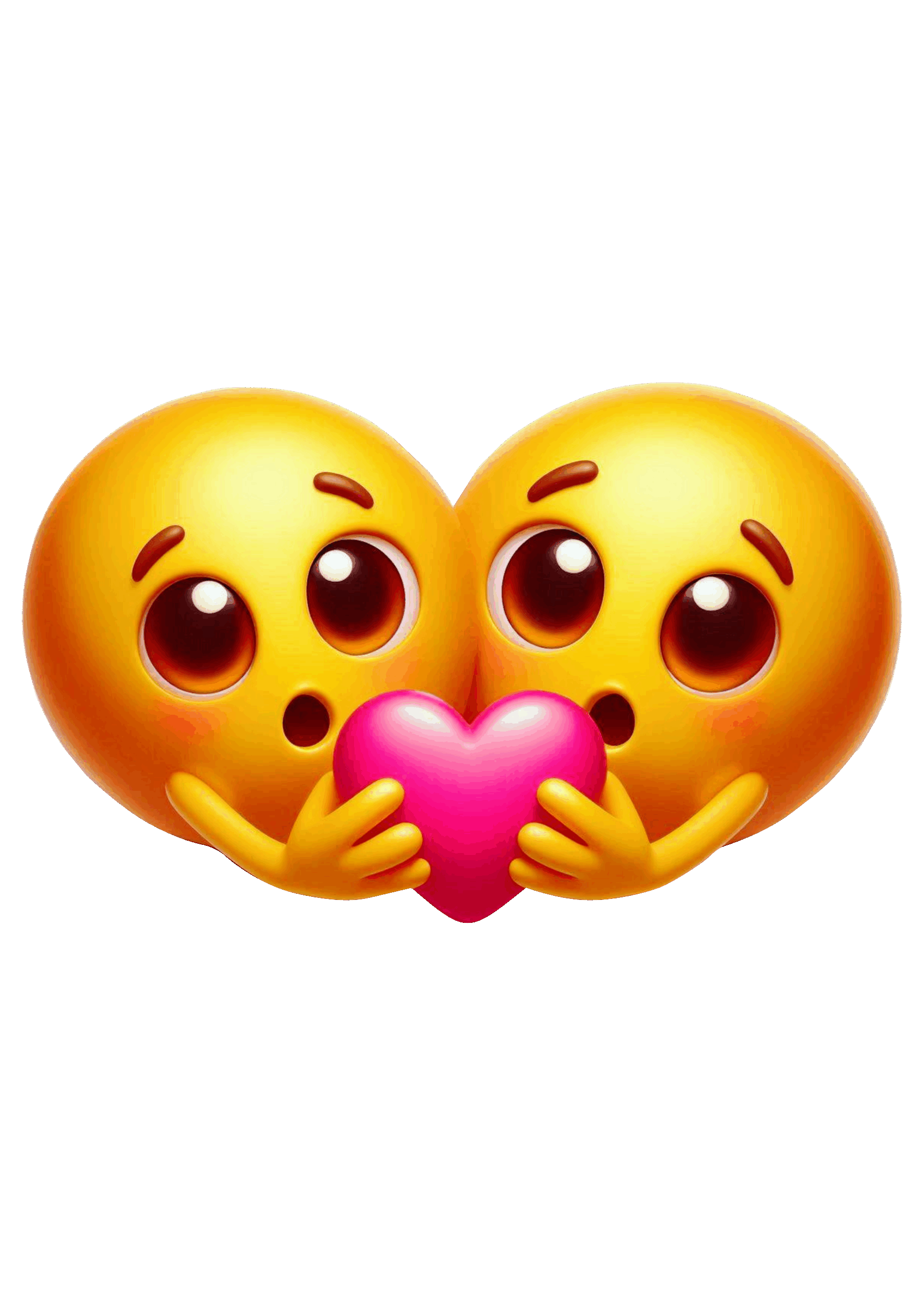 Emojis apaixonados para redes sociais dia dos namorados emoticon whatsapp facebook instagram fundo transparente ilustração clipart vetor png