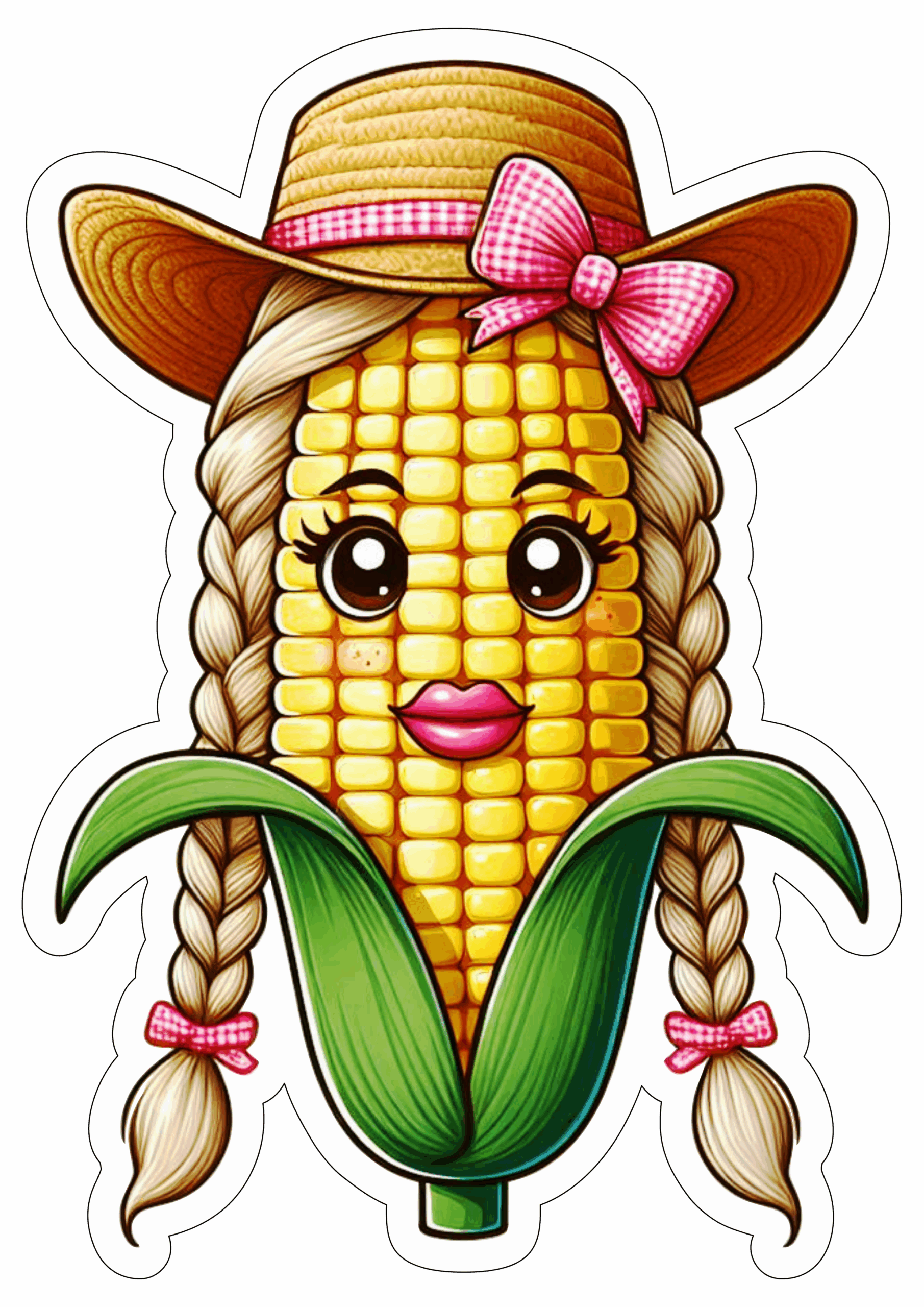 Festa junina espiga de milho desenho simples png