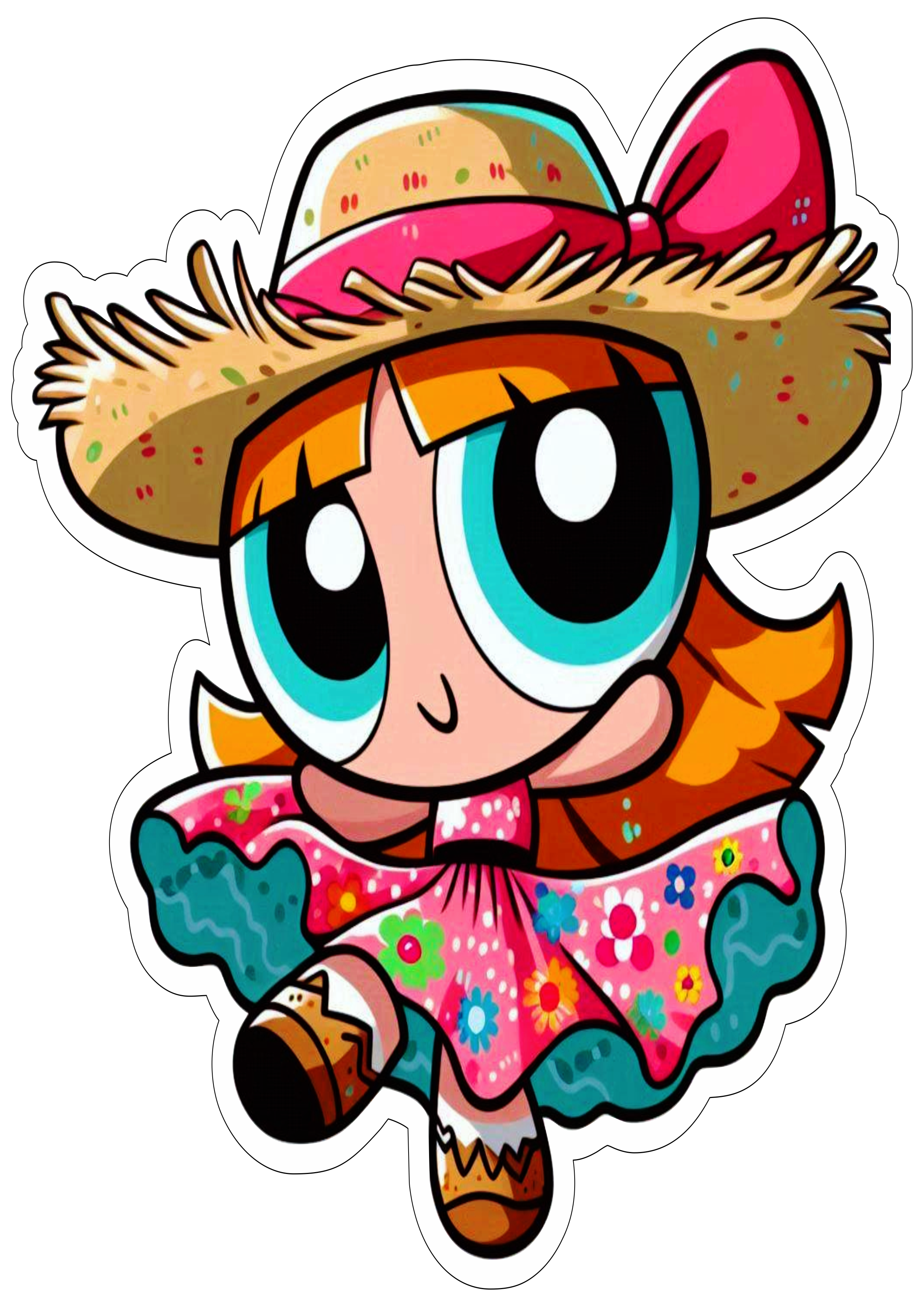 As meninas super poderosas festa junina são joão lindinha png