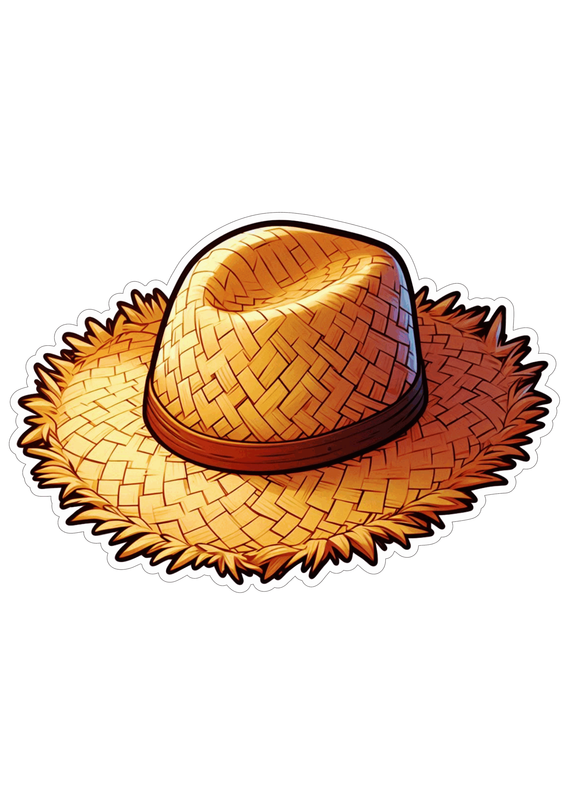 Chapéu de palha São João festa junina imagens png