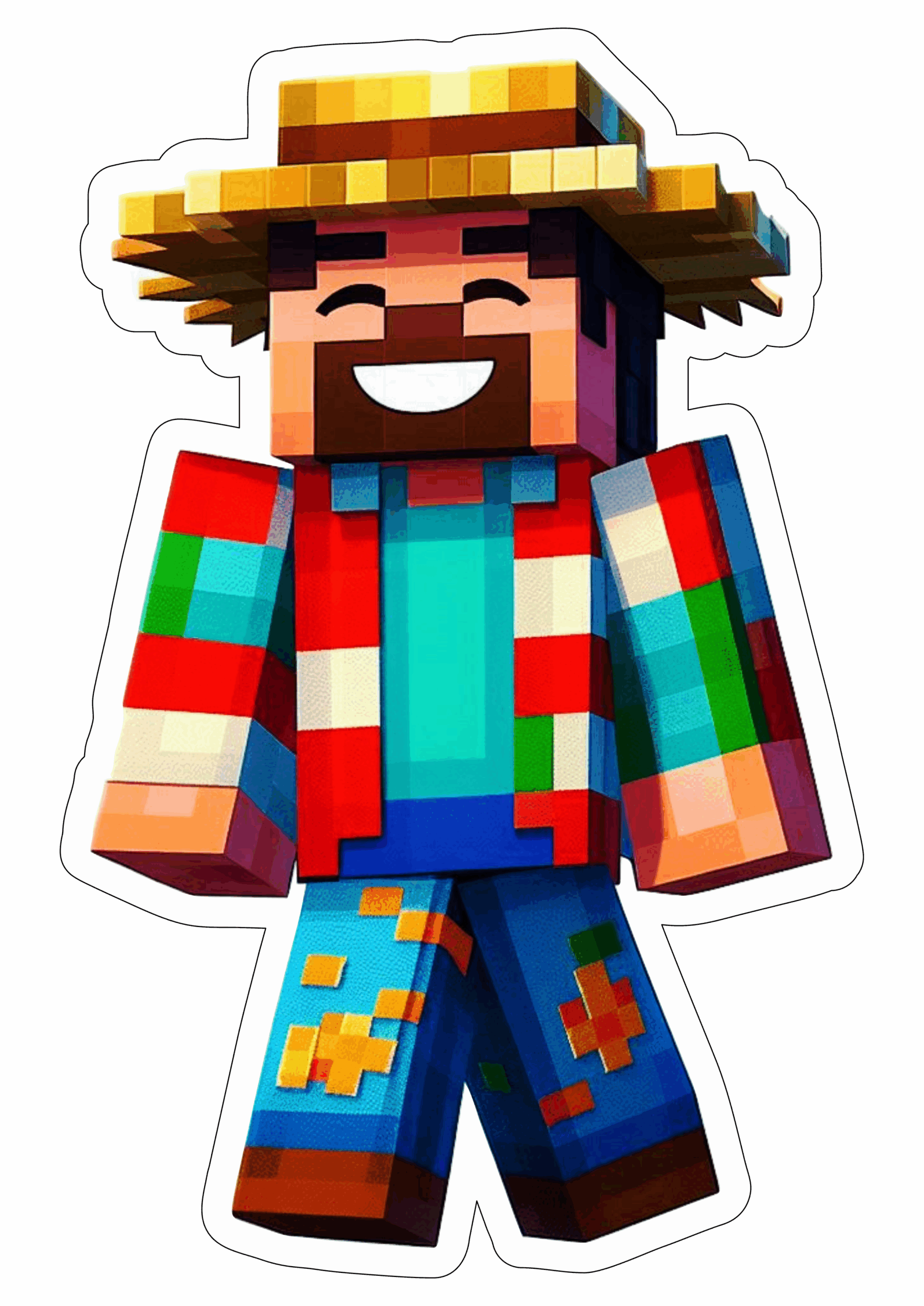 Minecraft imagens engraçadas de games São João Festa Junina fundo transparente clipart png