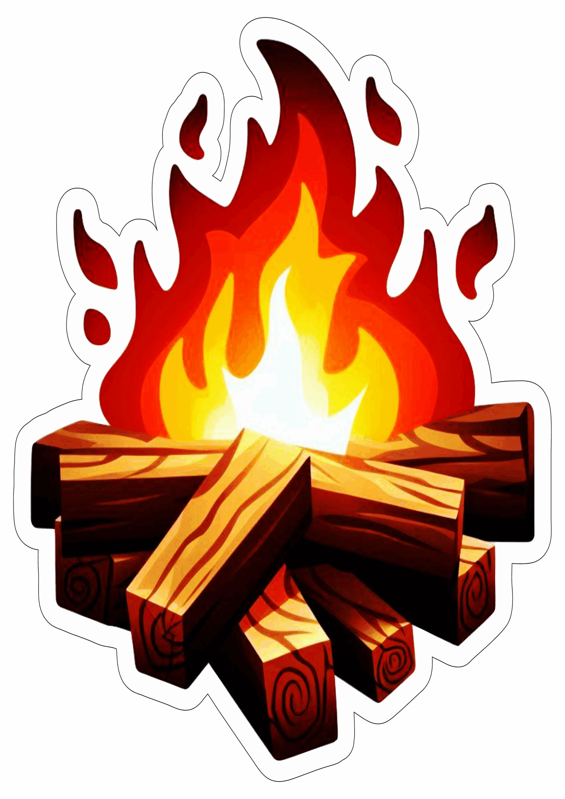 Fogueira de São João festa junina imagens decorativa ilustração estilo roblox fundo transparente clipart artwork png