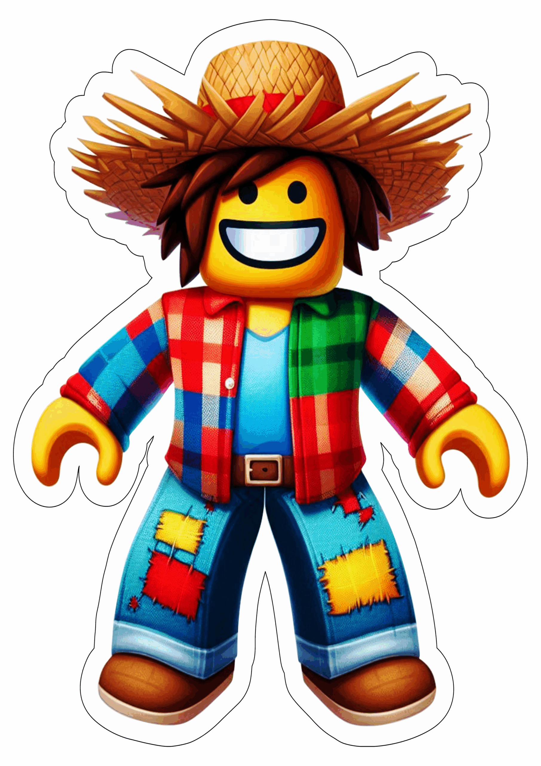 Roblox imagens engraçadas de games São João Festa Junina fundo transparente clipart vetor ilustração png