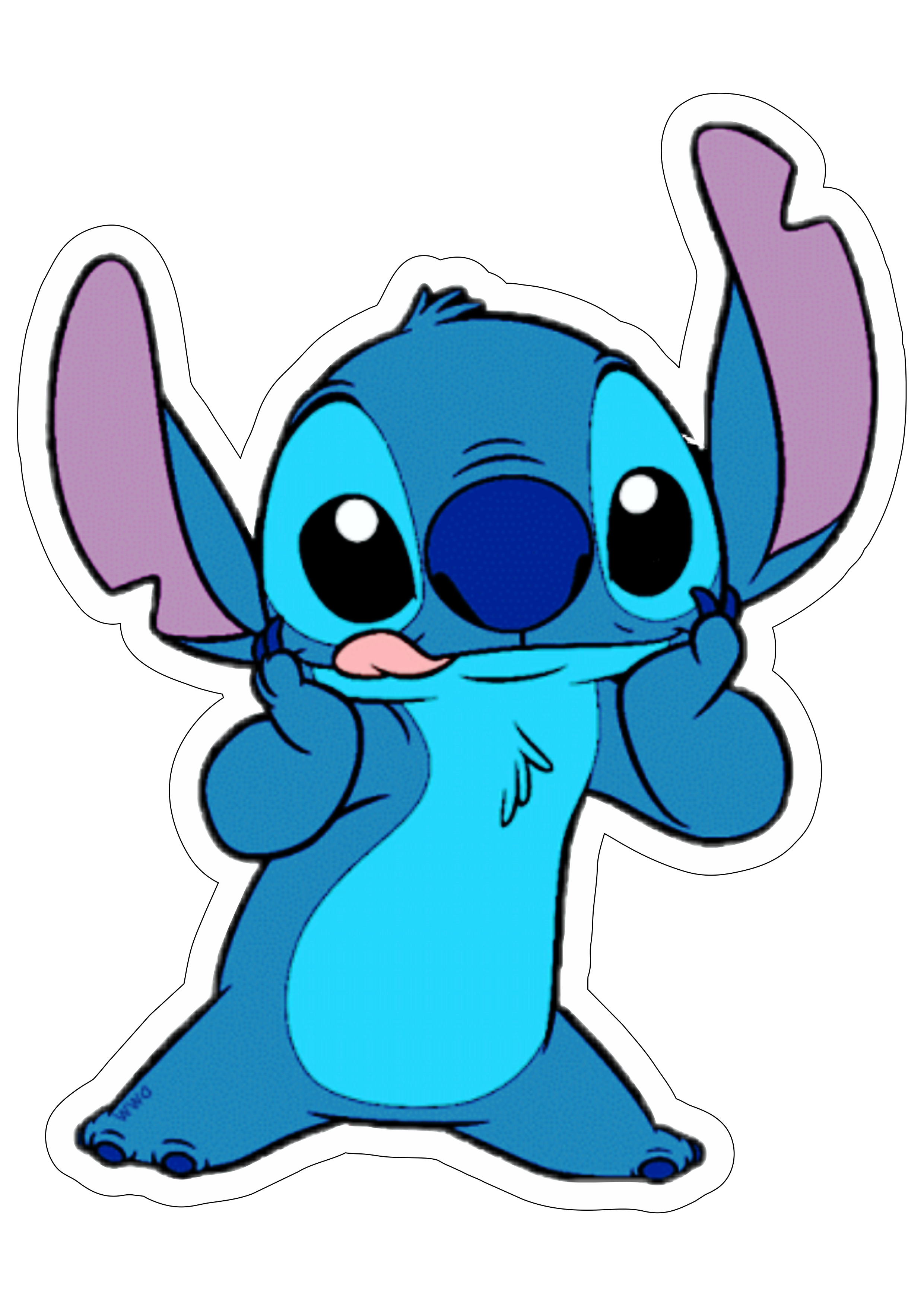 Lilo e Stitch personagens disney fundo transparente com contorno ilustração decoração filme png
