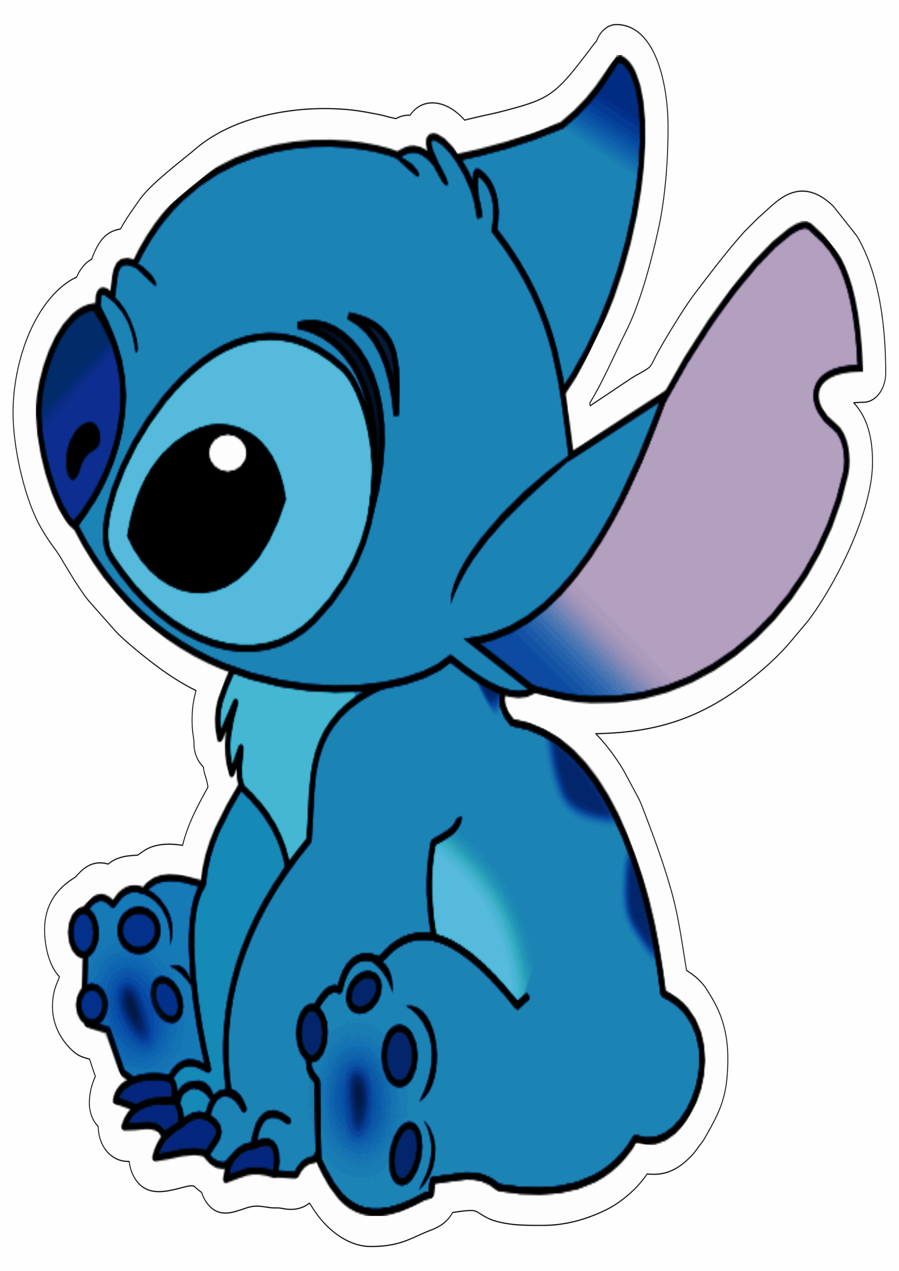 Lilo e Stitch personagens disney fundo transparente com contorno png