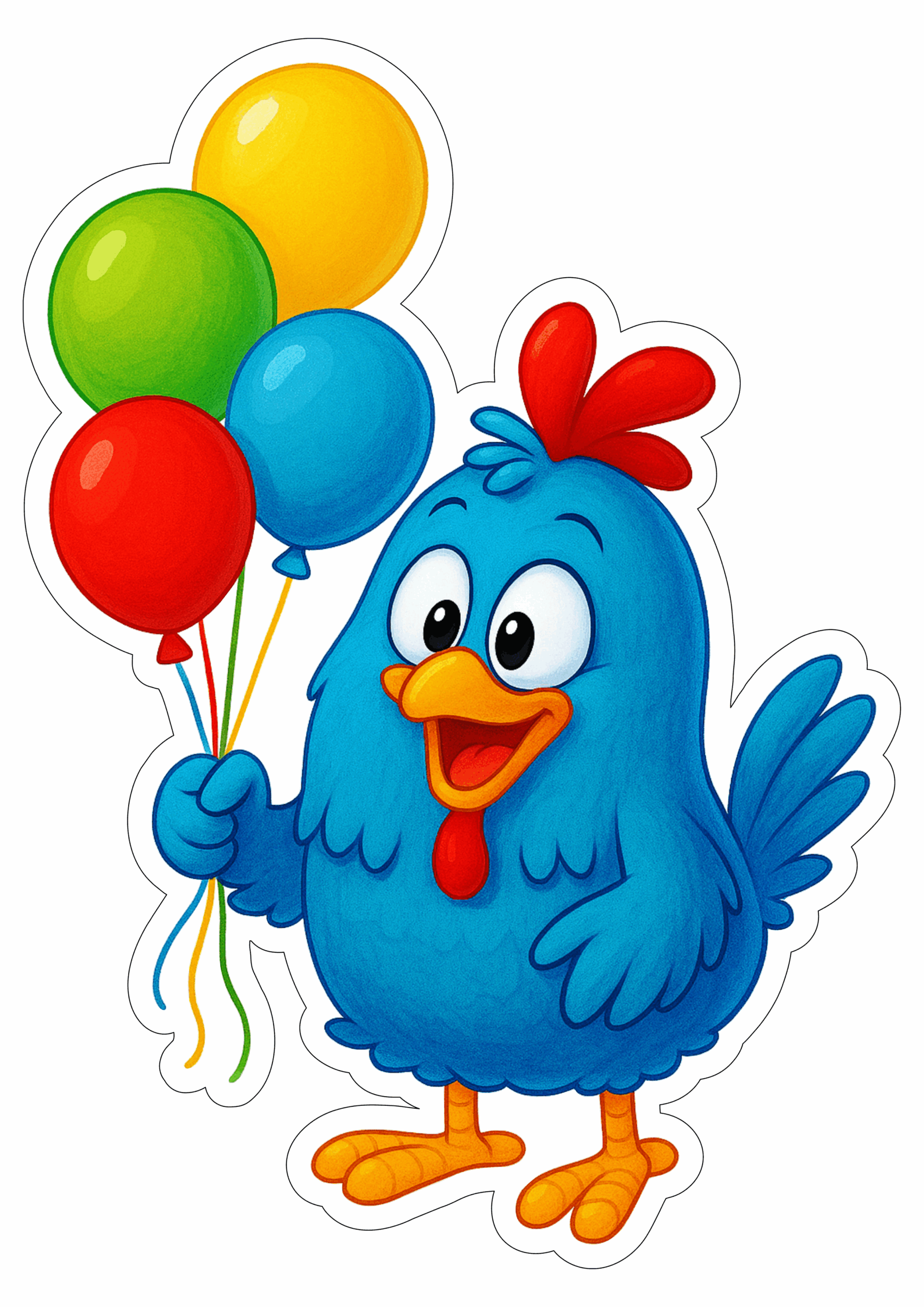 Galinha Pintadinha centro de mesa aniversário infantil com balões png