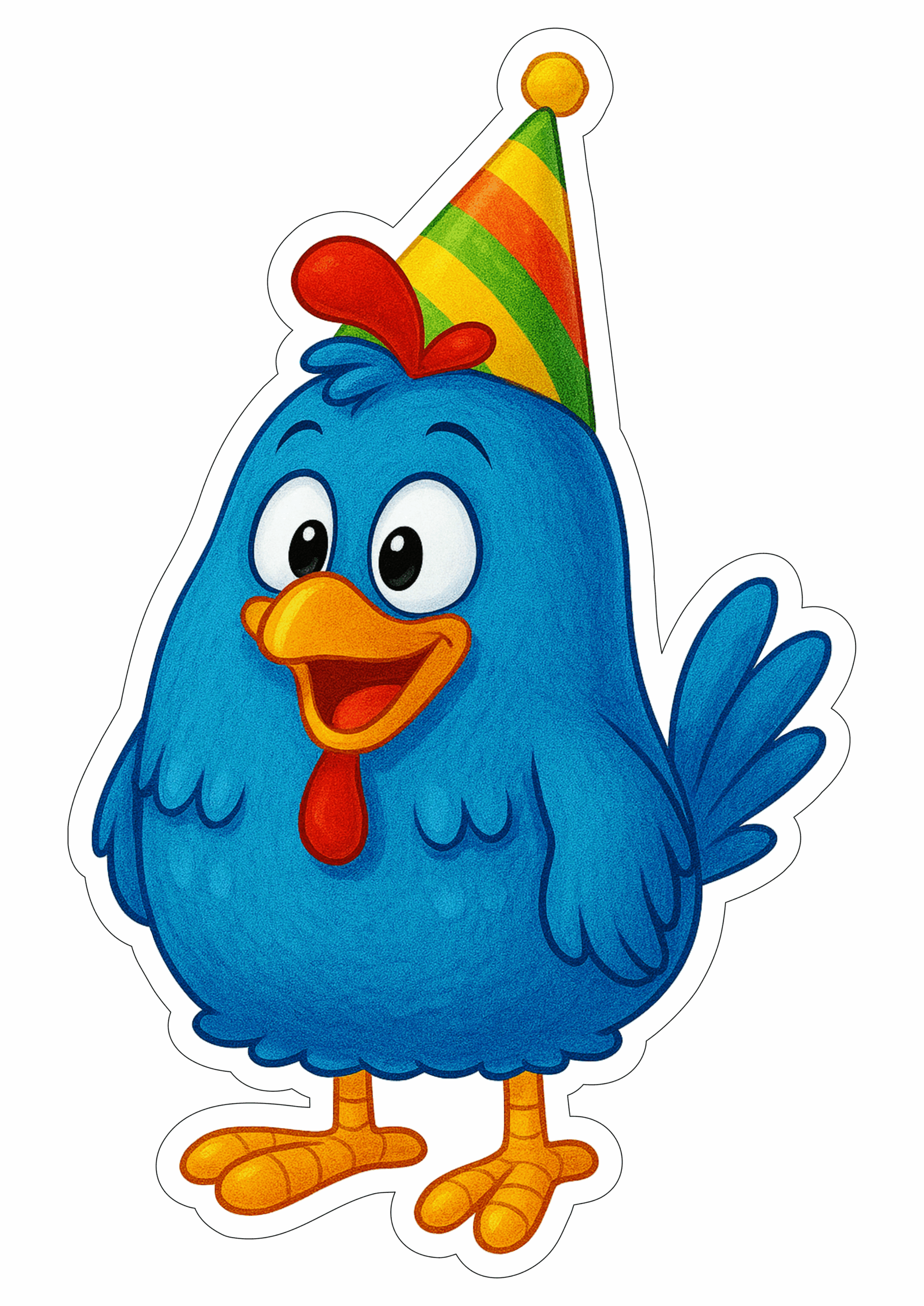 Galinha Pintadinha centro de mesa aniversário infantil fundo transparente png