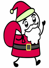 Merry christmas flork of cows funny image gift bag