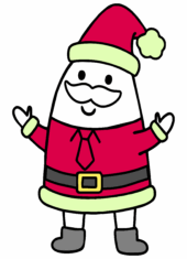 Merry christmas flork of cows funny image santa claus