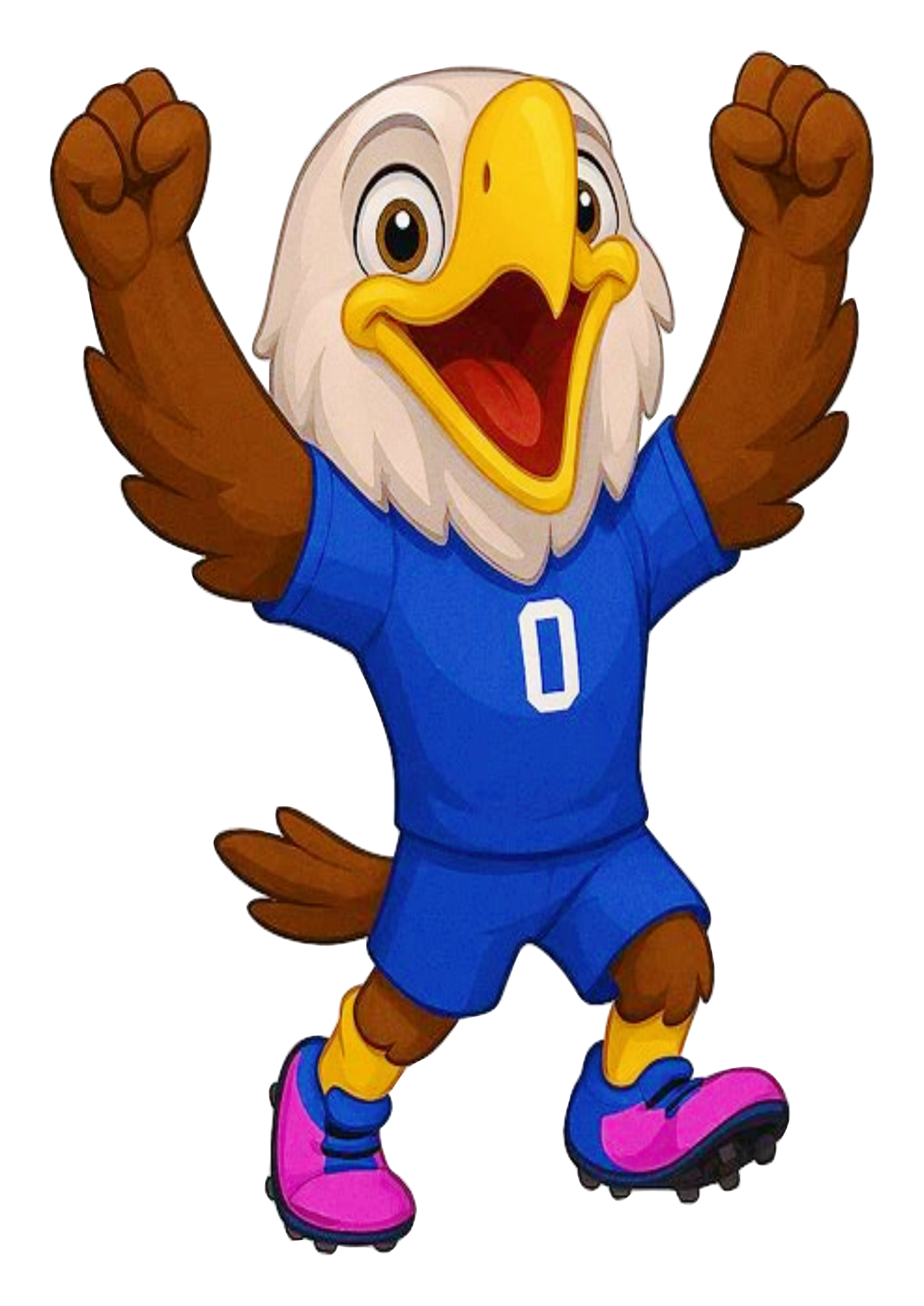 Mascote dos Estados Unidos copa do mundo 2026 águia Clutch campeonato de futebol fundo transparente png