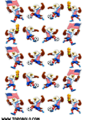 United States mascot eagle world cup 2026 soccer sticker