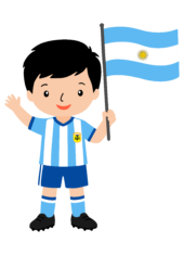 world cup 2026 argentina soccer player holding flag