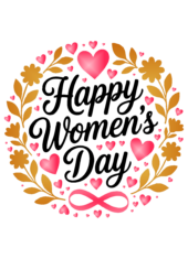 happy womens day graphic art