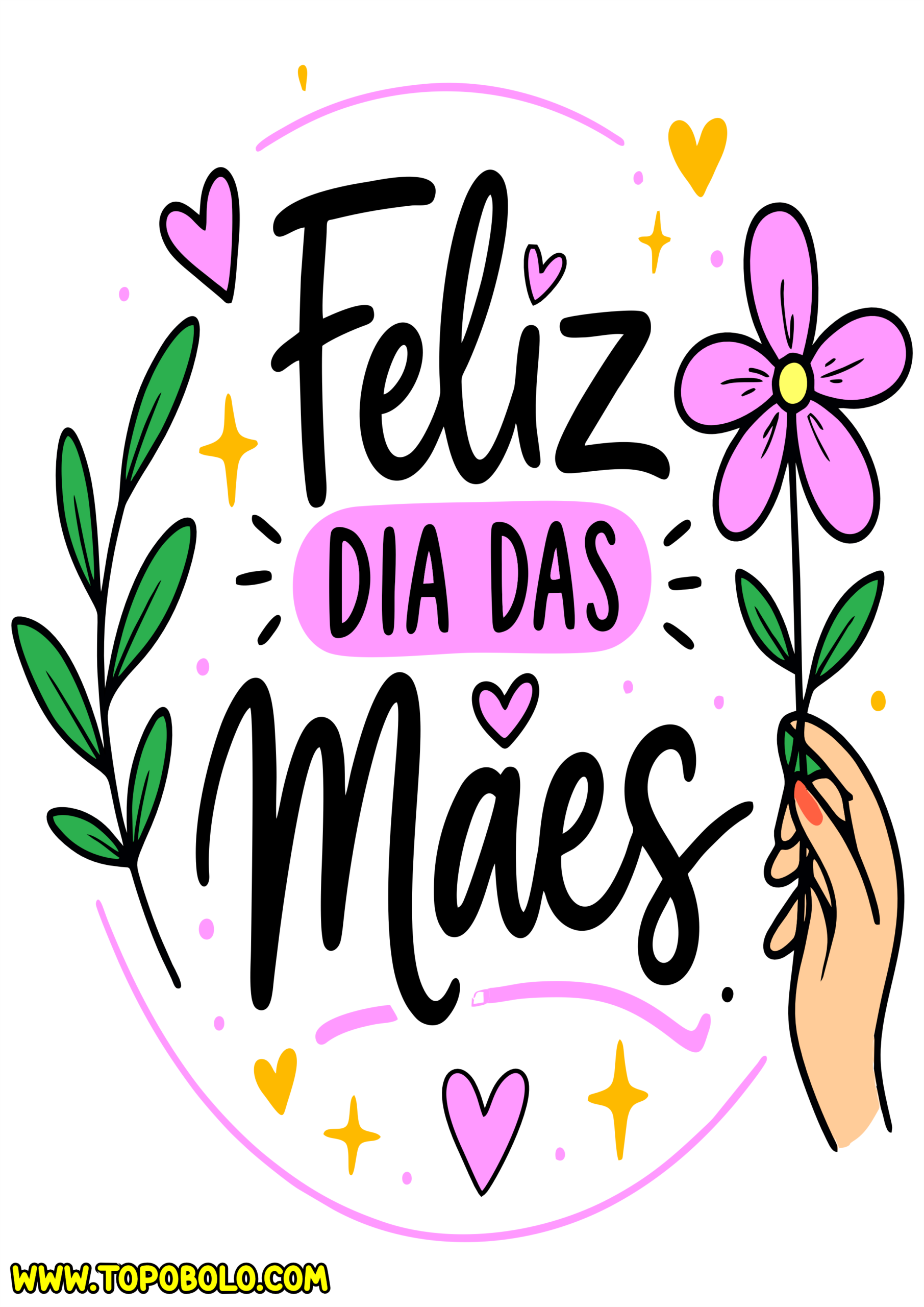 Feliz dia das mães logo para decoração fundo transparente png