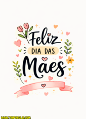 feliz dia das mães 2026 artes minimalistas