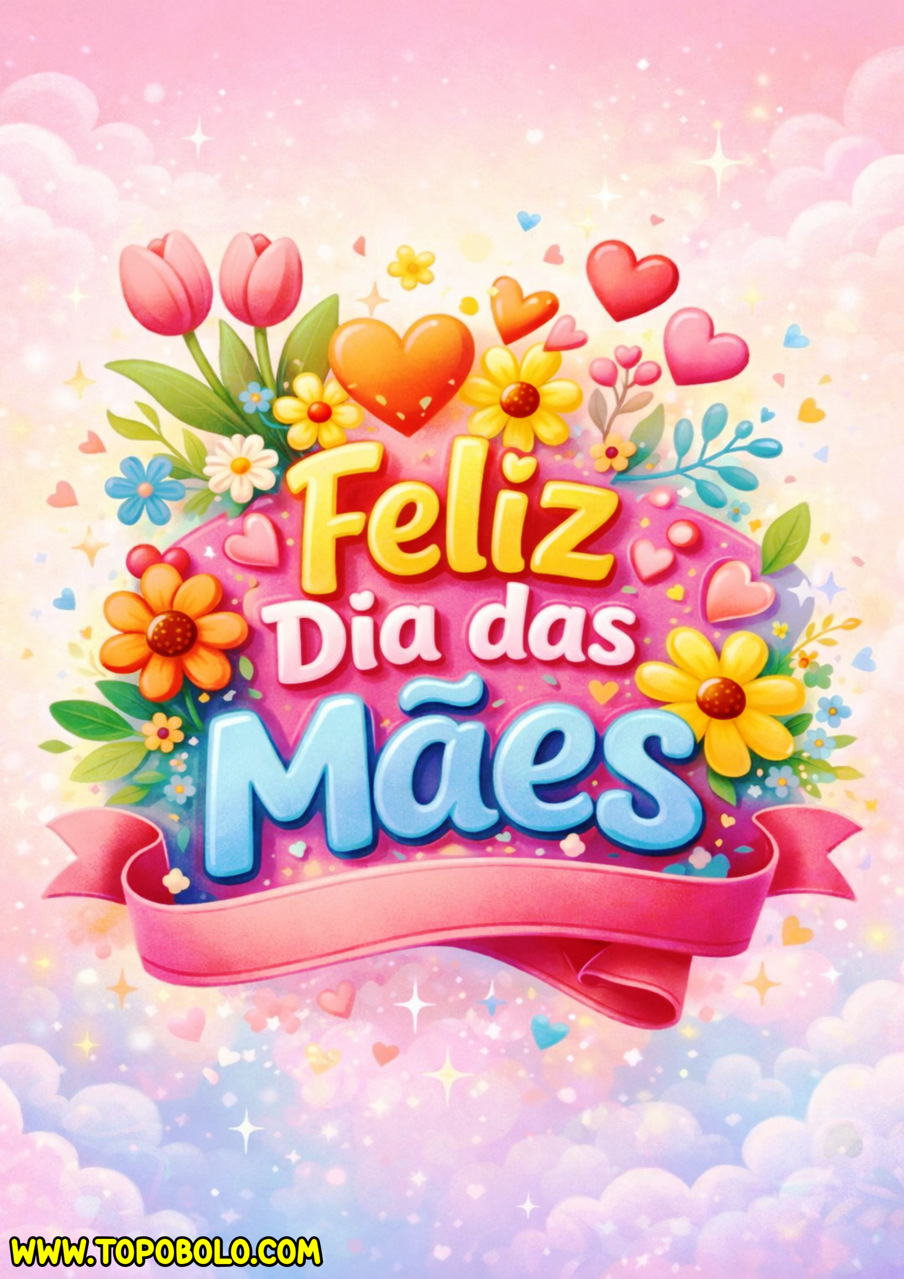 Feliz dia das mães imagem para decoração de redes sociais e cartões de presente pronto para imprimir png