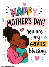 happy mothers day free quotes clean background