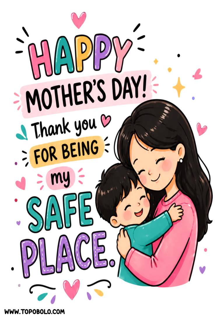 Happy mothers day free quotes printable decoration party clean background free download mom and child artwork png