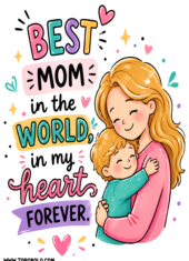 happy mothers day free quotes clean background blonde