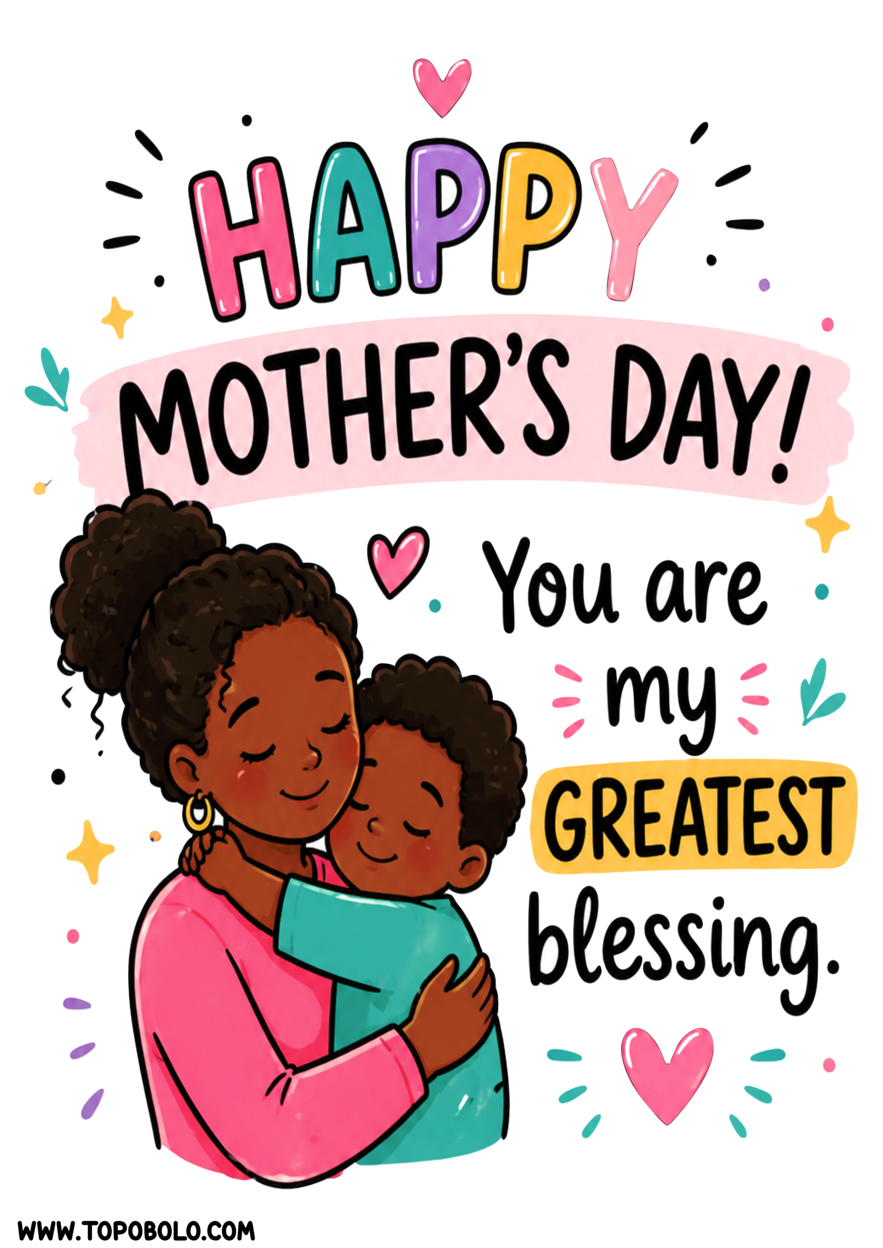 Happy mothers day free quotes printable decoration party clean background free download png