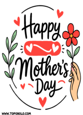 happy mothers day logo printable