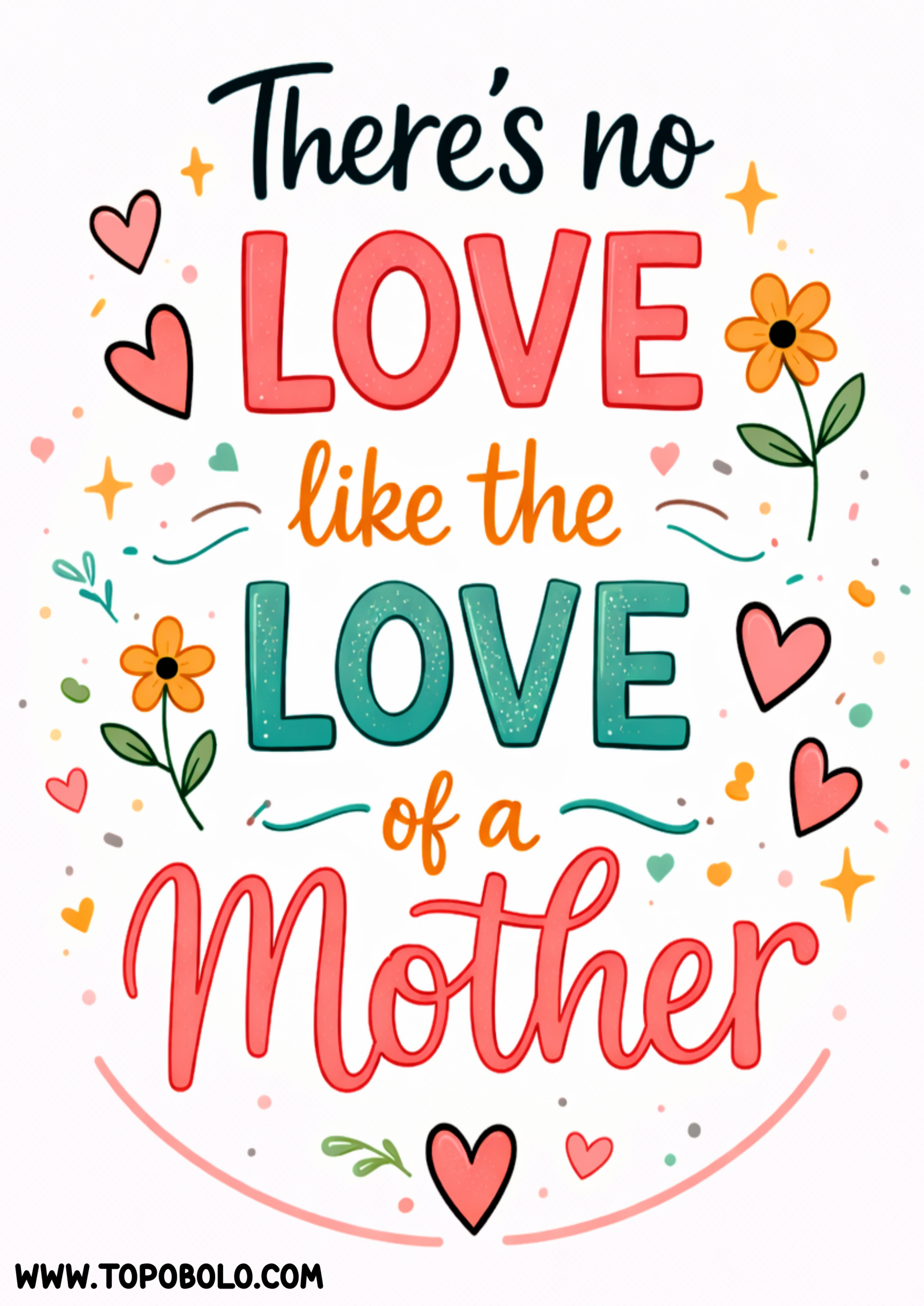 Mothers day Sharing quotes there is no love like the love of a mother png