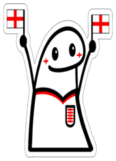 world cup funny stickers england flork of cows