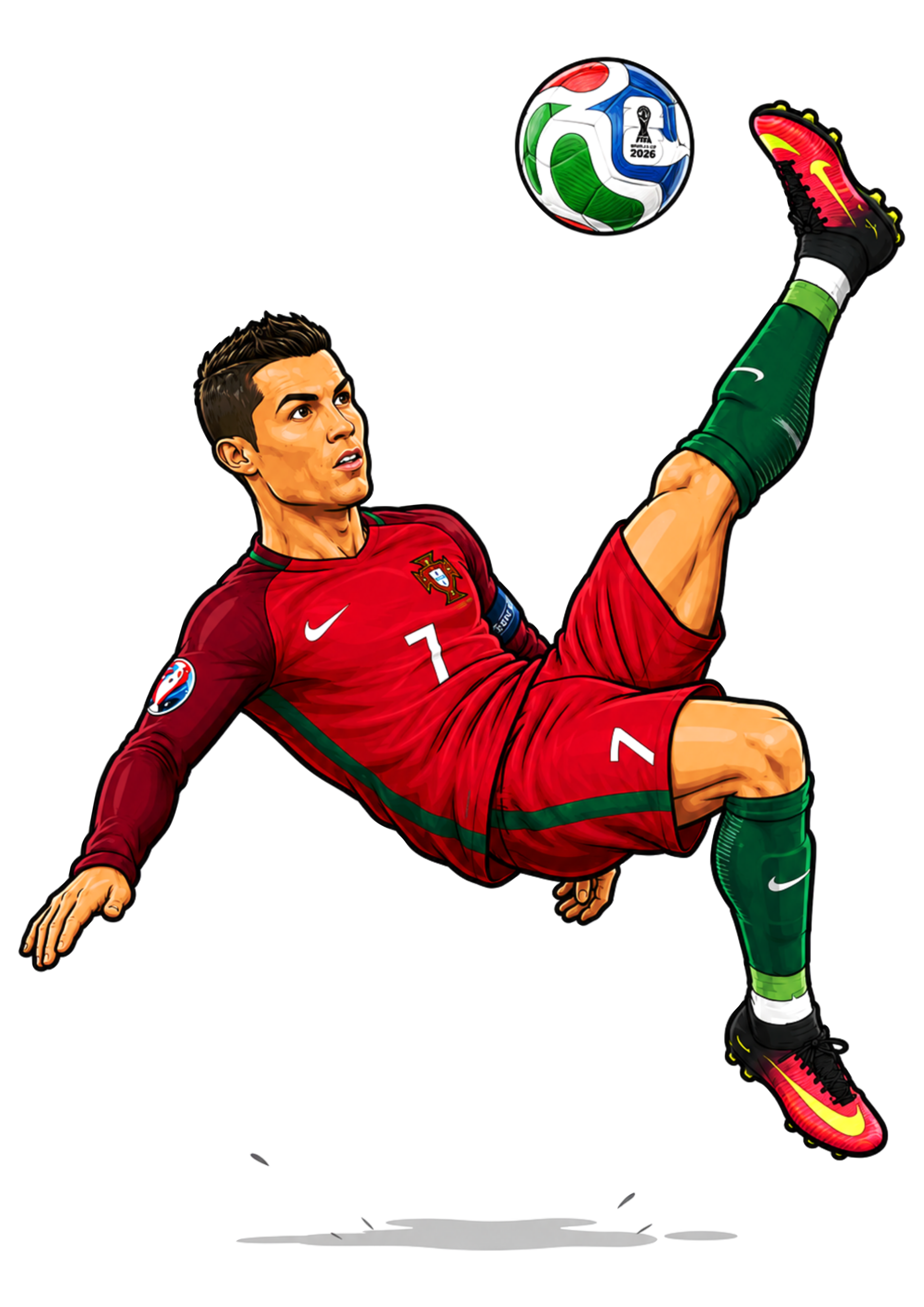 Cristiano Ronaldo gol de bicicleta seleção de Portugal copa do mundo 2026 png