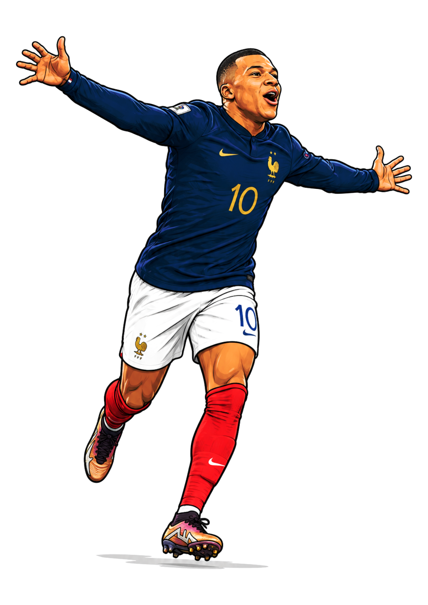 Kylian Mbappé jogador da seleção da França copa do mundo 2026 png