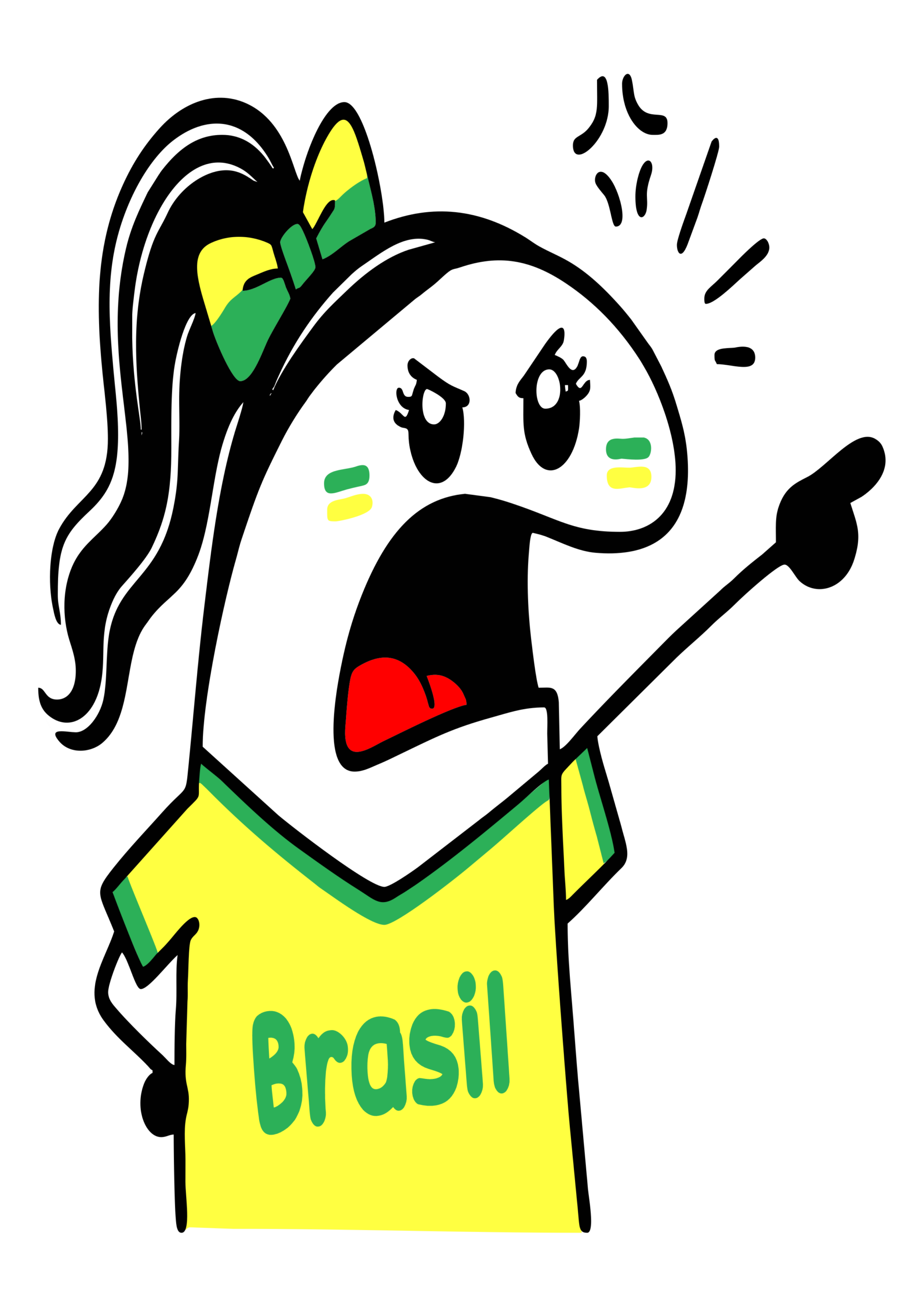 Brazilian flork angry fan girl soccer world cup 2026 png