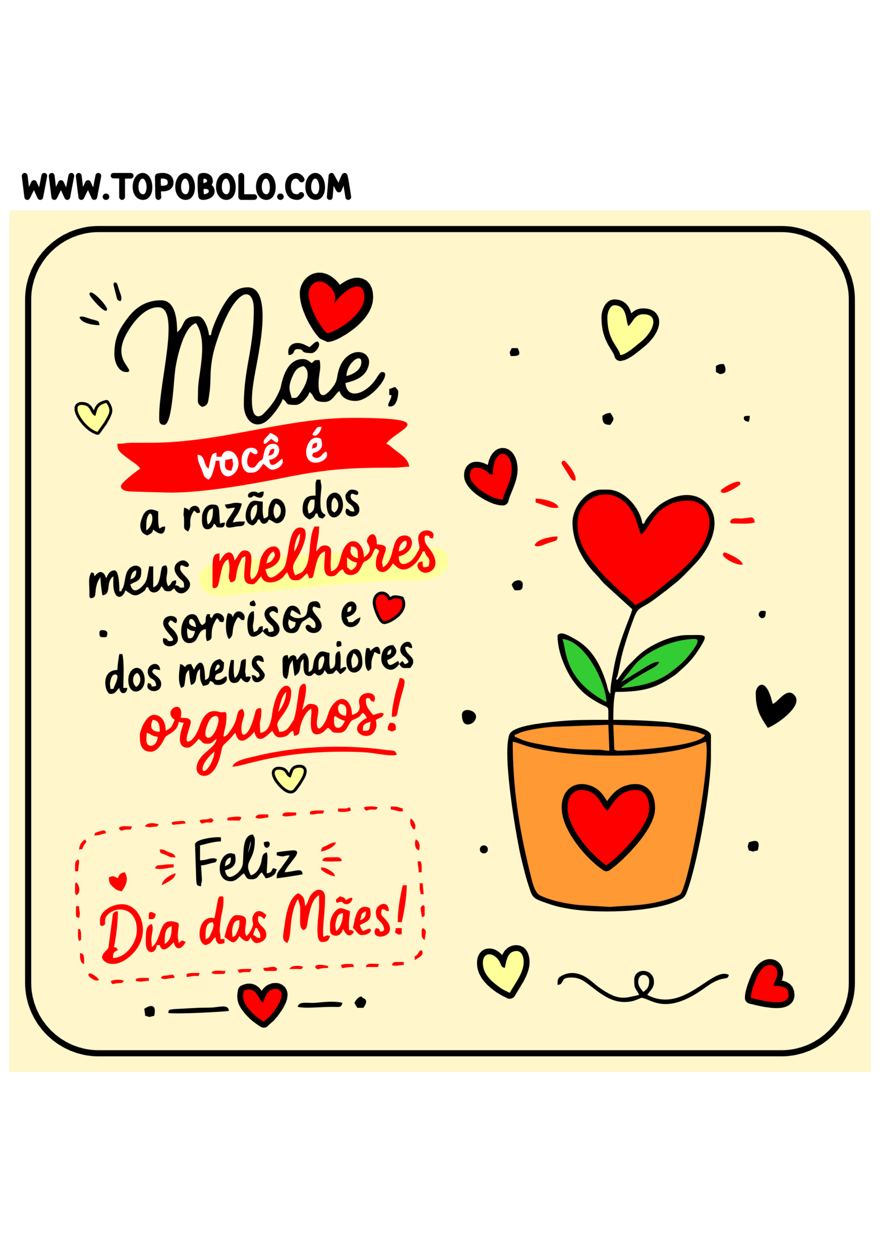 Adesivo quadrado para imprimir com tema dia das mães decoração criativa para mimos e presentes png